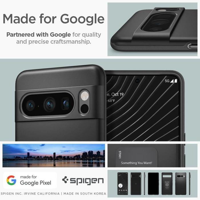 Кейс Spigen Thin Fit за Google Pixel 8 Pro черен