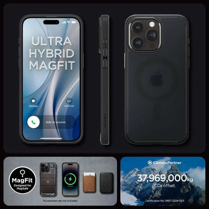 Кейс Spigen Ultra Hybrid Mag за iPhone 15 PRO Frost Black