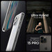 Кейс Spigen Ultra Hybrid за iPhone 15 PRO Frost Clear