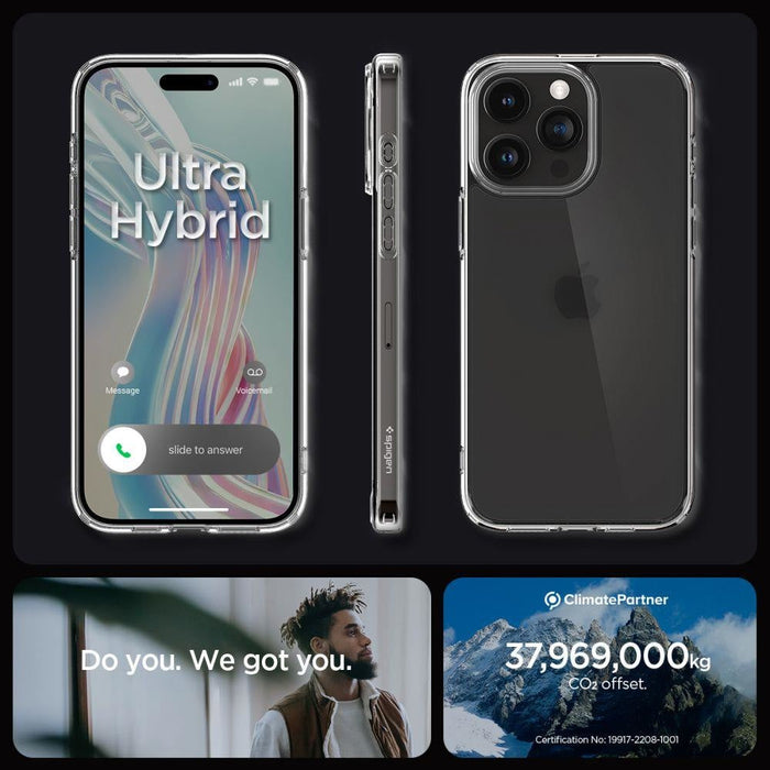 Кейс Spigen Ultra Hybrid за iPhone 15 PRO MAX Frost Clear