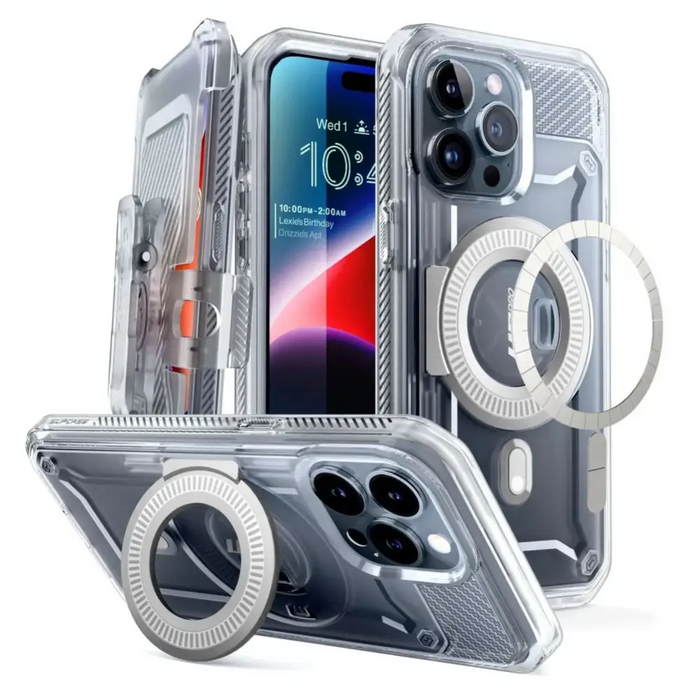 Кейс Supcase UB Pro Mag с MagSafe за iPhone 15 Pro прозрачен