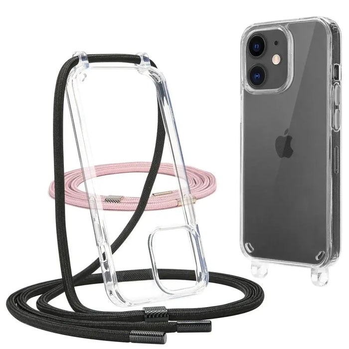 Кейс Tech-Protect FlexAir Chain за iPhone 11 черно и розово