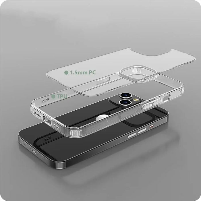 Кейс Tech-Protect FlexAir Hybrid за iPhone 15 Plus прозрачен