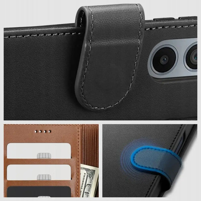 Кейс Tech-Protect Wallet за Motorola Edge 50 Fusion 5G черен