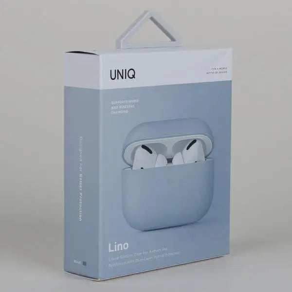 Кейс Uniq Lino за AirPods Pro син