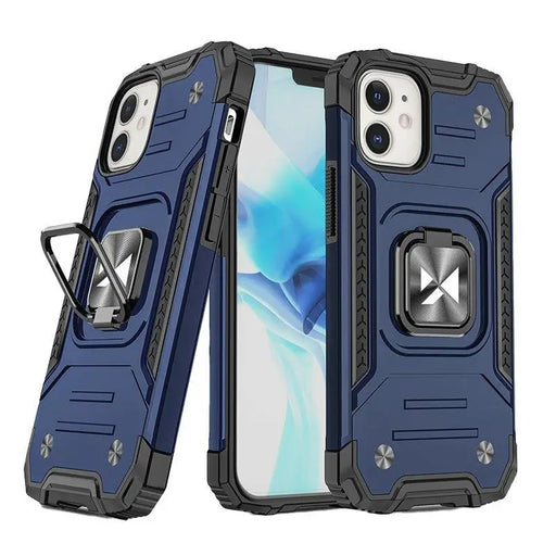 Кейс Wozinsky Ring Armor за iPhone 14 Plus син