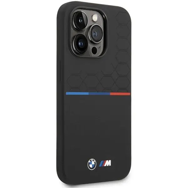 Кейс BMW Pattern за iPhone 15 Pro черен