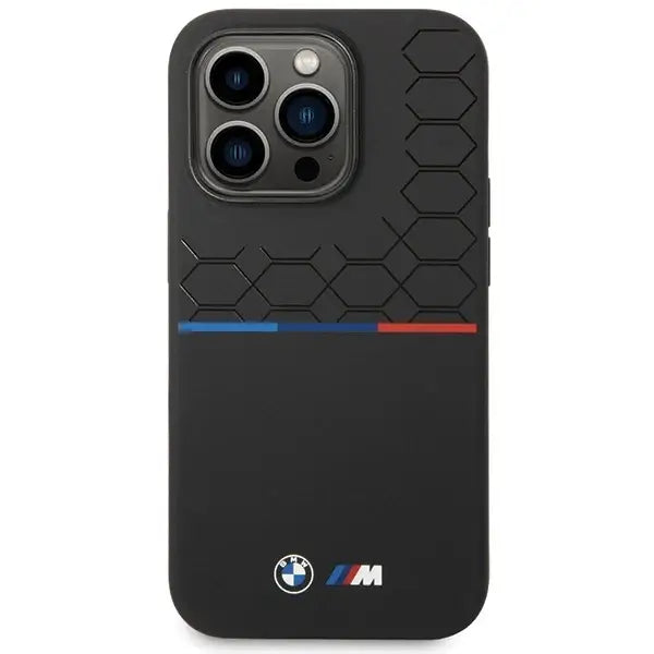 Кейс BMW Pattern за iPhone 15 Pro черен