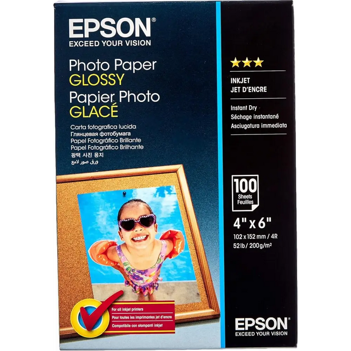 Хартия Epson Photo Paper Glossy - 10x15cm - 100 sheets