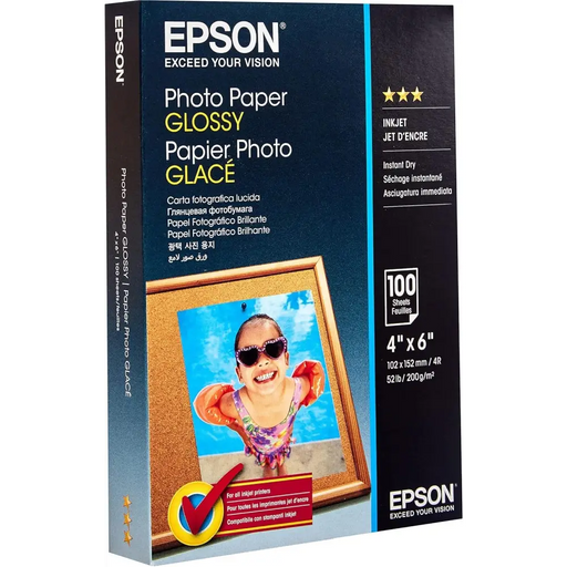 Хартия Epson Photo Paper Glossy - 10x15cm - 100 sheets