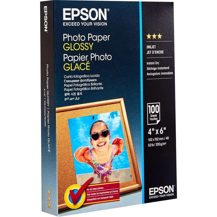 Хартия Epson Photo Paper Glossy - 10x15cm - 100 sheets