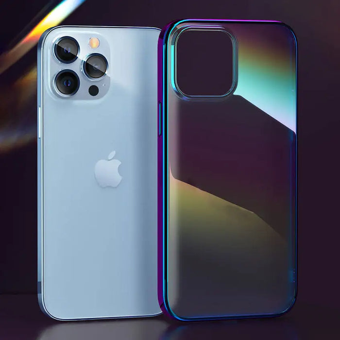 KiКалъф Kingxbar Nebula Series за iPhone 13 дъга бял