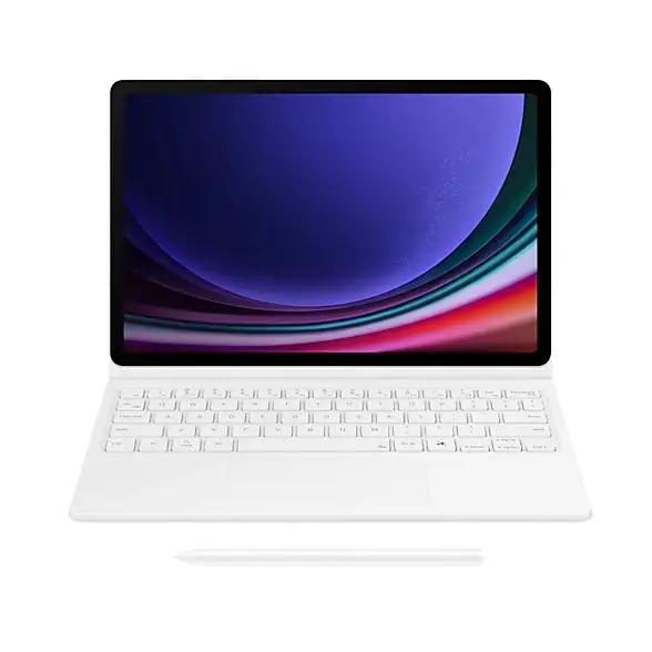 Клавиатура Samsung Tab S9/S9 FE Book Cover Keyboard White