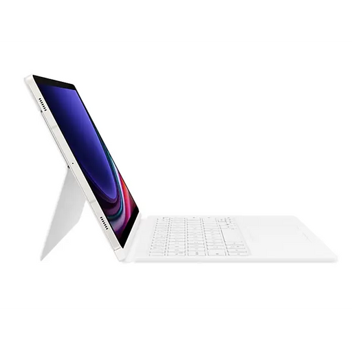 Клавиатура Samsung Tab S9/S9 FE Book Cover Keyboard White