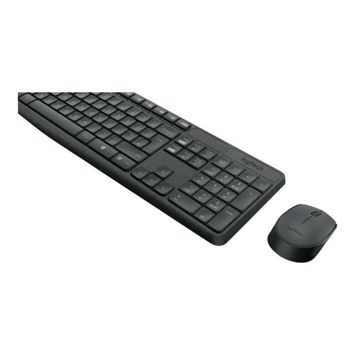 Комплект Безжични Клавиатура + Мишка Logitech MK235 USB Grey