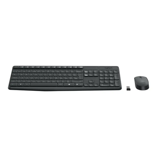 Комплект Безжични Клавиатура + Мишка Logitech MK235 USB Grey