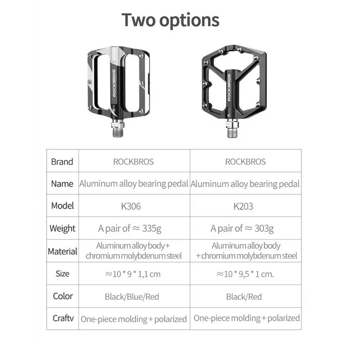 Комплект педали Rockbros K203 - BK черни