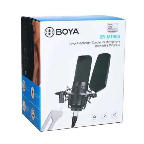 Кондензаторен микрофон BOYA XLR черен
