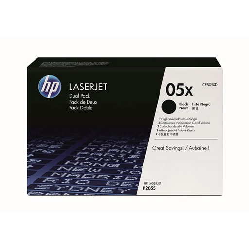 Консуматив HP 05X Black Dual Pack LaserJet Toner Cartridges