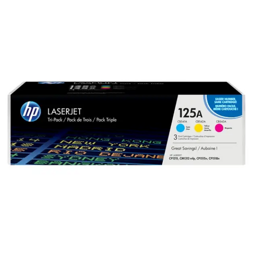 Консуматив HP 125A CYM Tri-Pack LaserJet Toner Cartridge