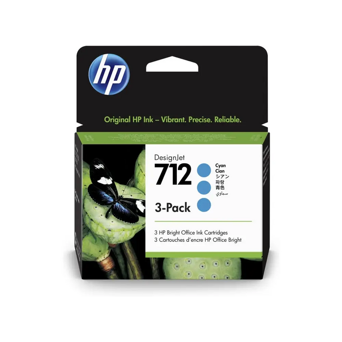 Консуматив HP 712 Cyan Ink Cartridge 3-Pack