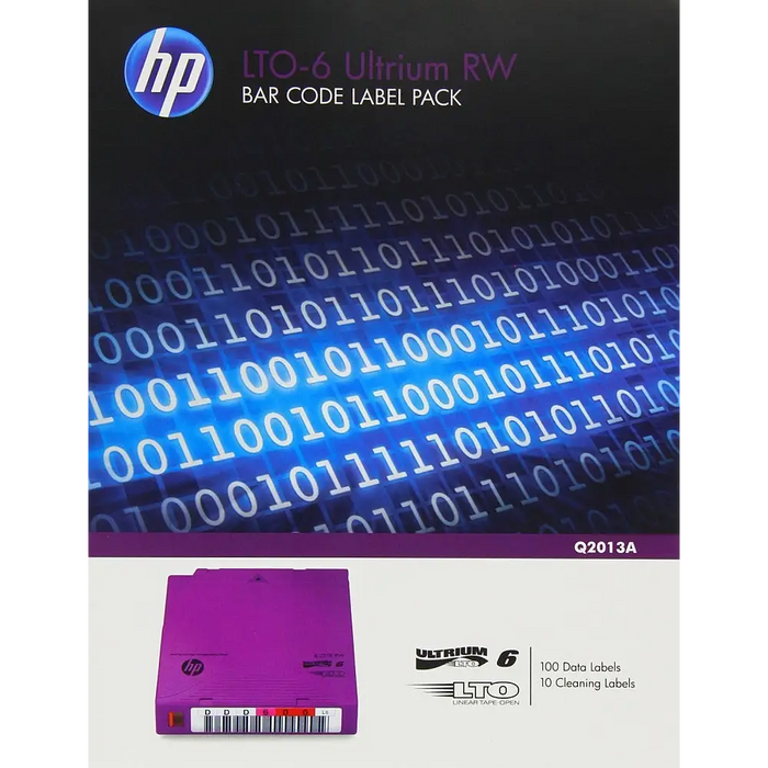 Консуматив HP LTO - 6 Ultrium RW Bar Code Label Pack