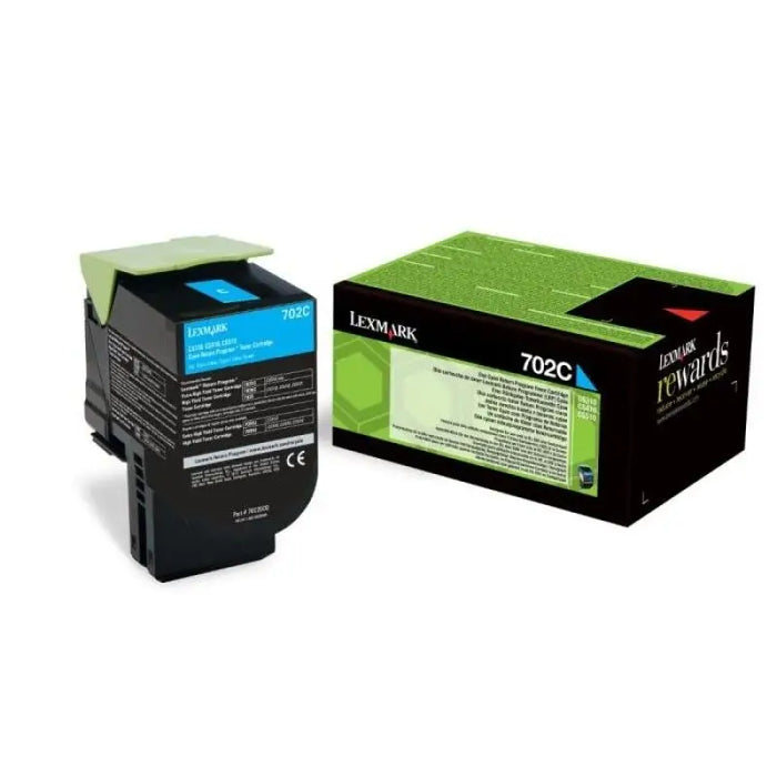 Консуматив Lexmark 702C Cyan Return Program Toner Cartridge