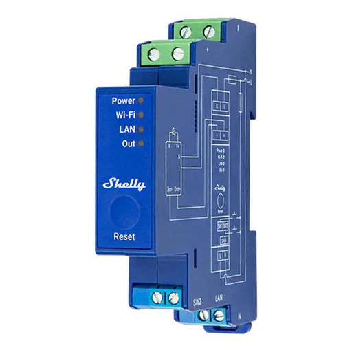 Контролер на осветлението Shelly Pro Dimmer 0/1-10V PM