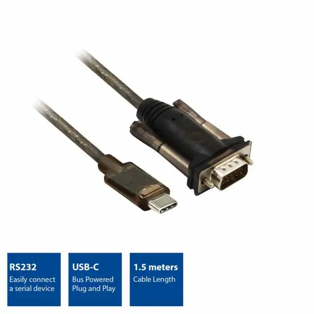 Конвертор ACT AC6002 USB-C мъжко - RS232