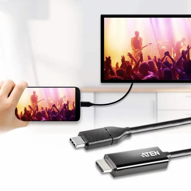 Конвертор ATEN UC3238 USB-C мъжко - HDMI