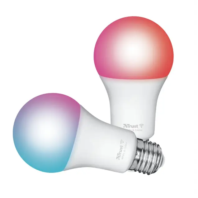 Крушка TRUST Smart WiFi RGB LED Bulb E27 Duo Pack