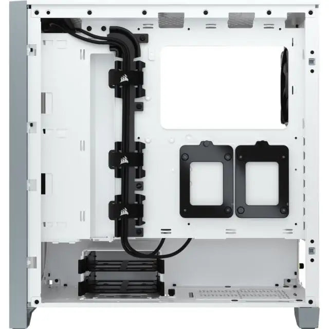 Кутия Corsair 4000D Airflow Mid Tower Tempered Glass Бяла