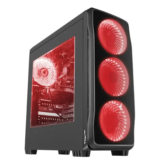 Кутия за компютър Genesis Case Titan 750 Red