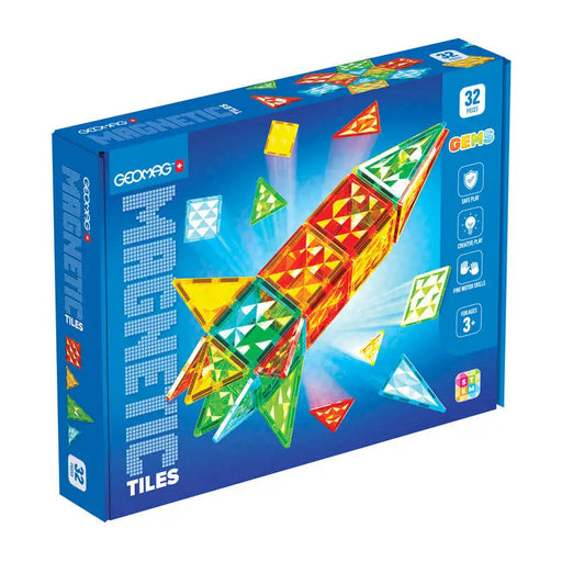 Магнити плочи Geomag Gems Rocket,32бр