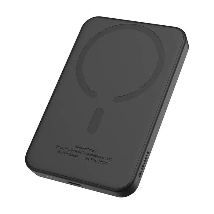 Магнитна мини преносима батерия Baseus 5000mAh 20W черна