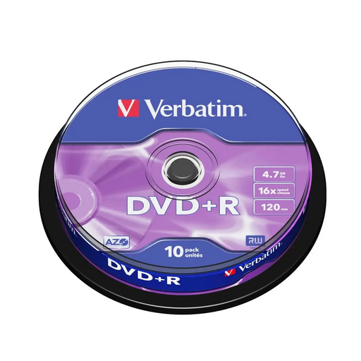 Медия Verbatim DVD + R AZO 4.7GB 16X MATT SILVER