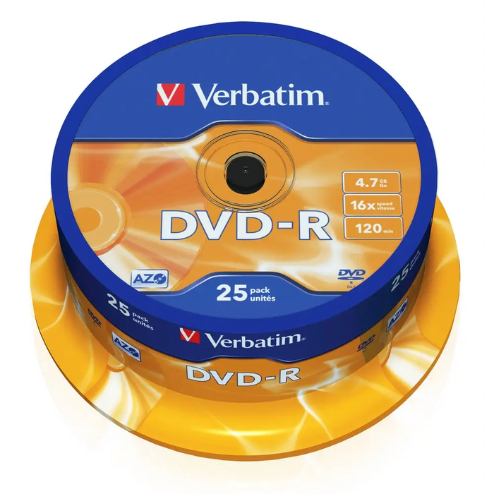 Медия Verbatim DVD-R AZO 4.7GB 16X MATT SILVER SURFACE