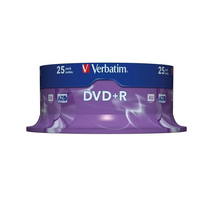 Медия Verbatim DVD + R AZO 4.7GB 16X MATT SILVER