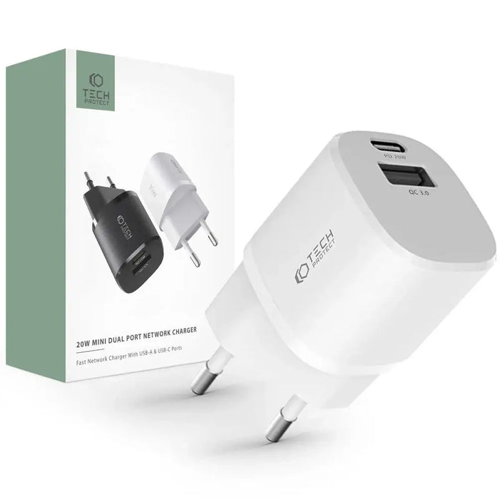 Мини адаптер Tech-Protect C20W USB-C PD 20W