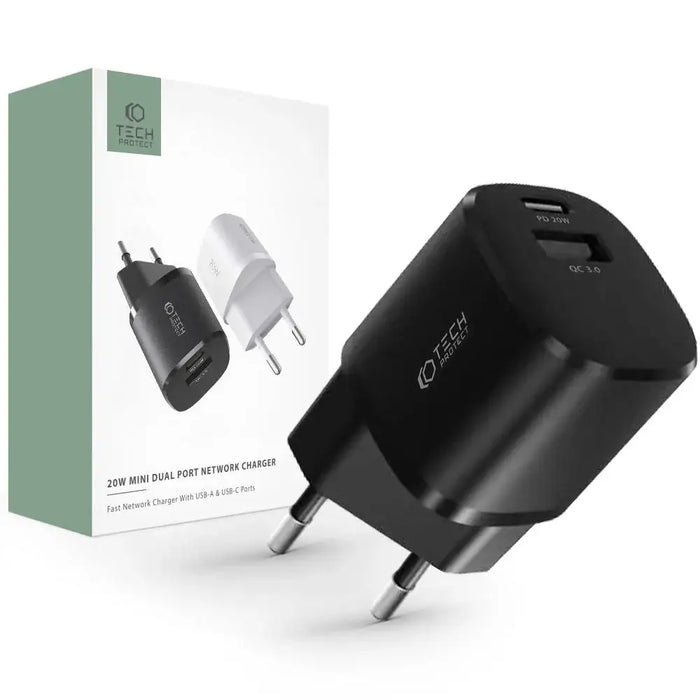 Мини адаптер Tech-Protect C20W USB-C PD 20W