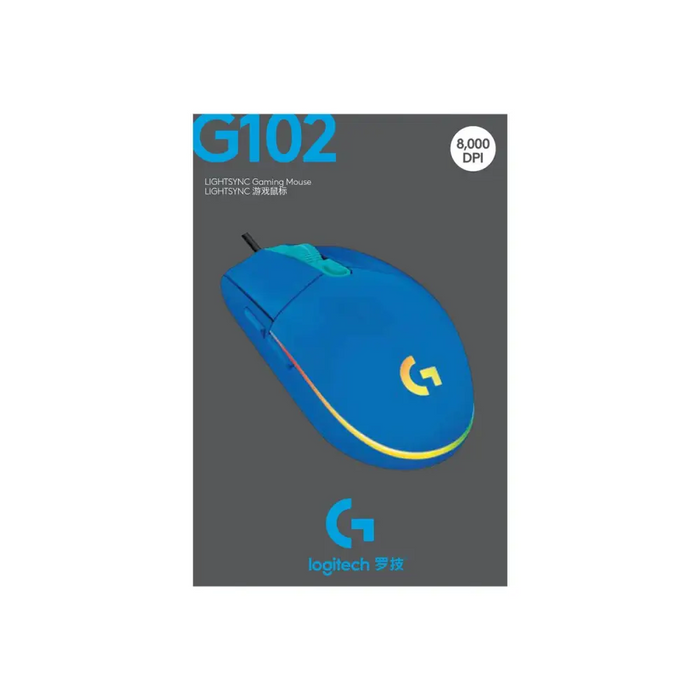 Мишка Gaming Logitech G102 Lightsync Син