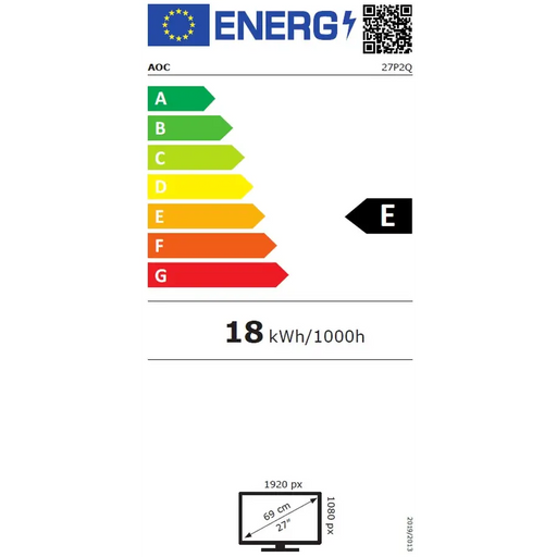 Монитор AOC 27P2Q 27’’ IPS WLED 1920x1080@75Hz