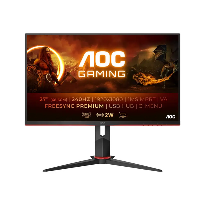 Монитор Gaming AOC 27’’,VA Извит 240Hz 1ms