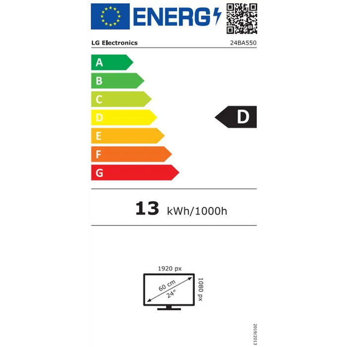 Монитор LG 24BA550-B 23.8’’ IPS LED AG 200cd/m2