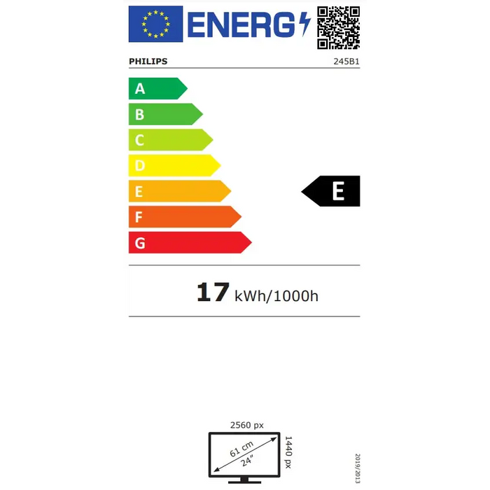 Монитор Philips 245B1 23.8’ IPS WLED