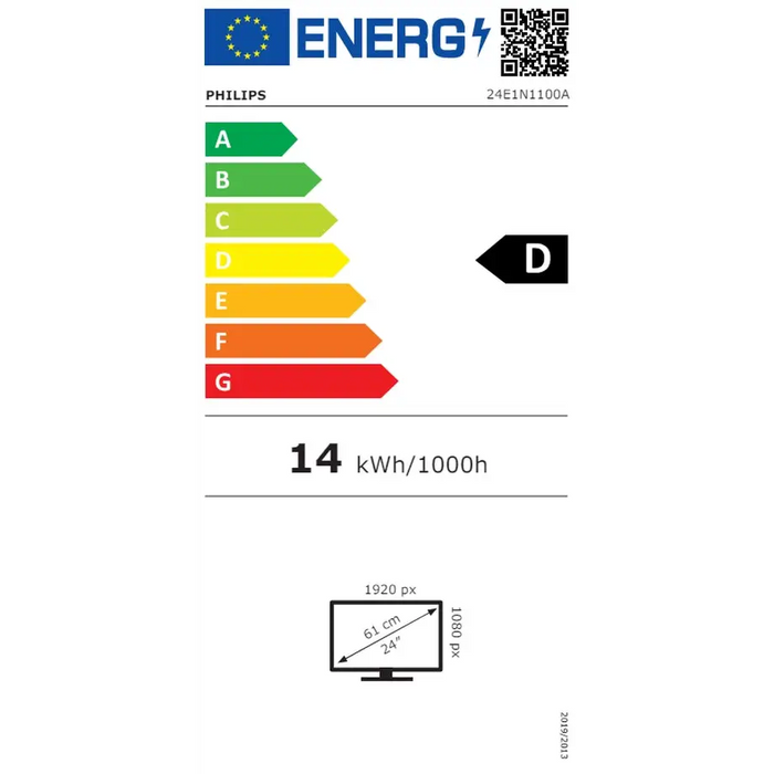 Монитор Philips 24E1N1100A 23.8’ IPS WLED