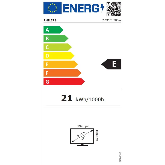 Монитор Philips 27M1C5200W 27’ Curved 1500R VA