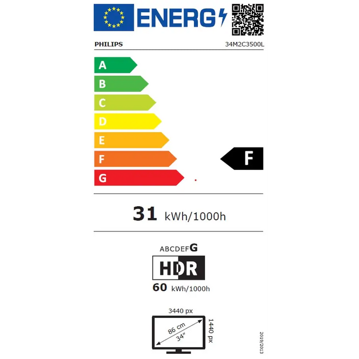 Монитор Philips Evnia 34M2C3500L 34’’ Curved