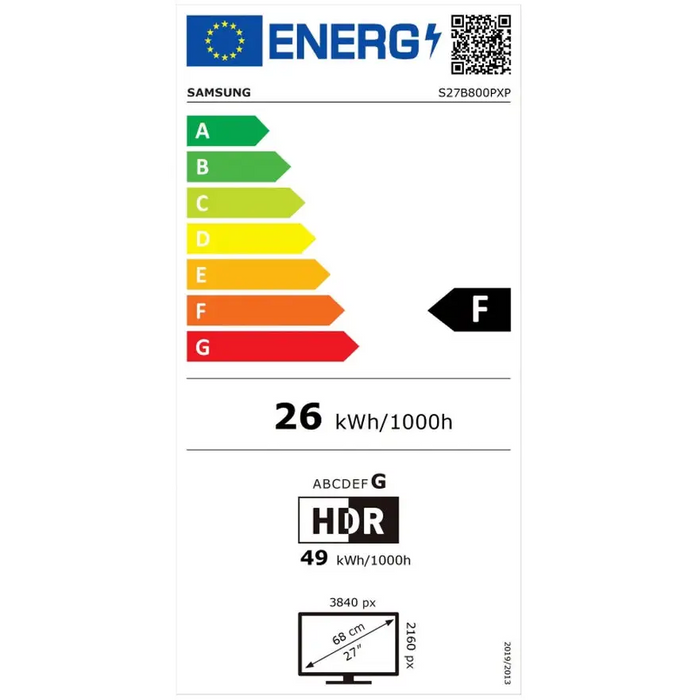 Монитор Samsung 27B800 27’ IPS LED 60 Hz 5 ms GTG