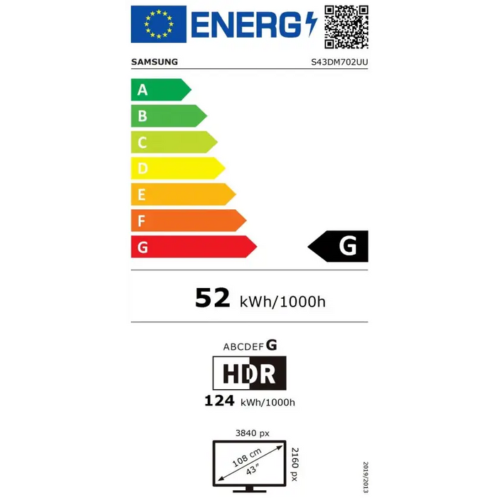 Монитор Samsung 43DM702 43’ VA LED SMART 3840x2160